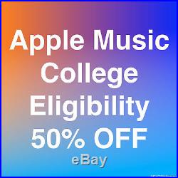 100+ Sold Apple Music College Discount 50% Eligibility Verification