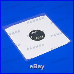 1000 12 Plastic Polythene Record Vinyl Sleeves Covers 450G Free P&P