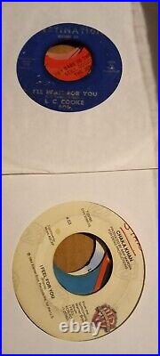 115+ 45s LOT 7 funk soul rock blues pop LISTED box18 vinyl records 45rpm
