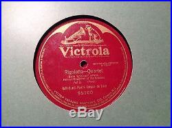 12 ANTIQUE VICTROLA RECORDS one sided Victor Talking Machine HEIFETZ CARUSO
