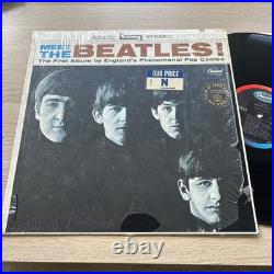 1960s Meet The Beatles US Pressing Rainbow Label In Shrink! NICE COPY + Sleeve
