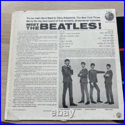 1960s Meet The Beatles US Pressing Rainbow Label In Shrink! NICE COPY + Sleeve