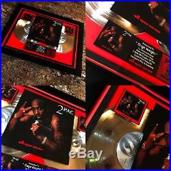 2 VERY RARE Tupac Shakur 2Pac 2X Record Music Awards Album Disc LP Vinyl