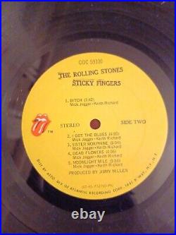 3 Rolling Stones Original Vinyl LP Record Albums Let it Bleed Our Heads Sticky