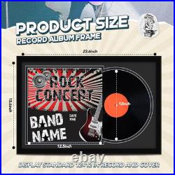 4 Pcs Vinyl Record Display Frame 16X22 Inches Double Groove Record