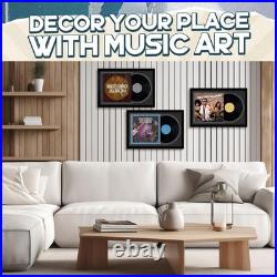 4 Pcs Vinyl Record Display Frame 16X22 Inches Double Groove Record