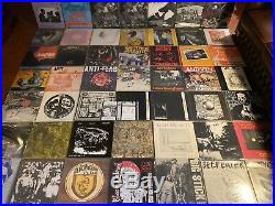600 x LP Vinyl Record Collection Hardcore Punk New Wave Oi Thrash Job Lot