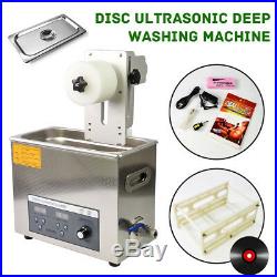 6L Ultrasonic Vinyl Record Cleaner Cleaning Washing Machine with Drying Rack