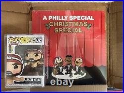 A Philly Special Christmas Red Vinyl 2023 Eagles With Jason Kelce #82 Funko Pop