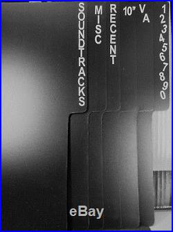 A-Z Shelf Divider Cards Custom Black 32pc for LP Vinyl Record Albums Ikea Kallax