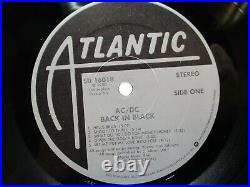 AC/DC Back In Black -LP Record Masterdisk RL embossed VG++ Ultrasonic Clean