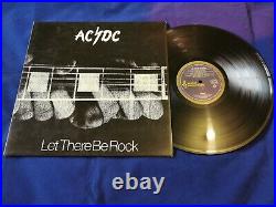 AC/DC Let There Be Rock Blue Roo ERROR OZ 1st Press Alberts Vinyl LP Record OOP