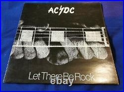 AC/DC Let There Be Rock Blue Roo ERROR OZ 1st Press Alberts Vinyl LP Record OOP