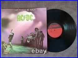 AC/DC Let there be Rock, South Africa, green Cover Vinyl Record EX