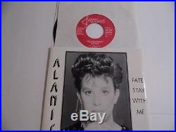 Alanis Morissette VERY RARE 45 Fate Stay With Me ORIGINAL 7 Lamor Records