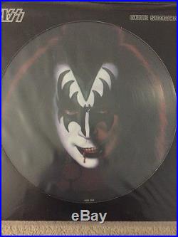 All 4 Kiss Picture Discs Lp's Ace Frehley Gene Simmons Peter Criss Paul Stanley