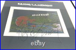 B. B. KING L. A. Midnight Framed Signed Album Cover LP Vinyl Record ABCX-743