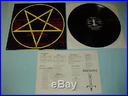 BATHORY Bathory YELLOW GOAT 12 vinyl album LP 1st press with lyrics Black Metal