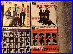 BEATLES VINYL EP 45rpm LOT ORIGINAL UK MINT 1963-1965 RARE VG PARLOPHONE