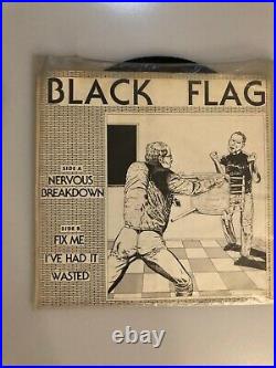 BLACK FLAG Nervous Breakdown 7 inch EP KBD SST 1978-punk hardcore