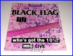 BLACK FLAG Whos Got The 10 1/2 LP Hc Punk Sst Rollins 1986 W Insert