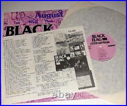 BLACK FLAG Whos Got The 10 1/2 LP Hc Punk Sst Rollins 1986 W Insert