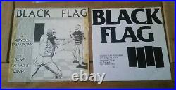 BLACK FLAG original 7 COVERS NERVOUS BREAKDOWN and LIQUORICE PIZZA misfits punk