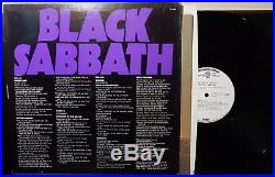 BLACK SABBATH MASTER OF REALITY ORIGINAL LP 1st A-1 WL PROMO w POSTER 1971 NM