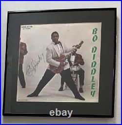 BO DIDDLEY Bo Diddley Framed Signed Album Cover LP Vinyl Record Chess 1431