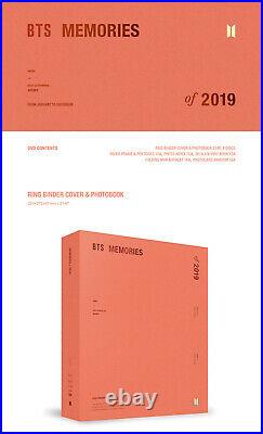 BTS MEMORIES OF 2019 DVD 6CD+2 Book+Frame+2 Card+7 Photo+Booklet+GIFT+Pre-Order