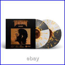 Beartooth? - Disease Exclusive Half Grey Half White Orange Splatter 2x Vinyl LP
