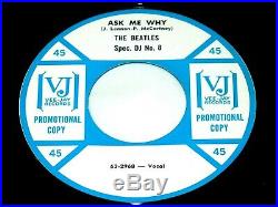 Beatles 45 ANNA / ASK ME WHY Spec. DJ No. 8 RAREST Vee Jay PROMO