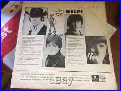 Beatles Help 12 Vinyl Record Australia Mono Has Mod Drawing From John