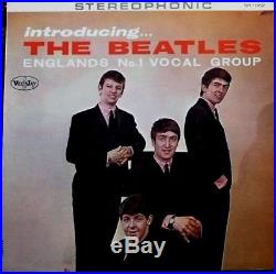 Beatles LP INTRODUCING THE BEATLES Stereo AD BACK SR-1062 Vee Jay Authentic