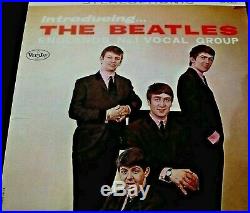 Beatles LP INTRODUCING THE BEATLES Stereo Ad Back Gorgeous