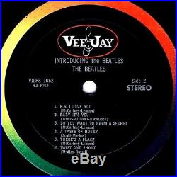 Beatles LP INTRODUCING THE BEATLES Stereo Ad Back NM (See $450 DISCOUNT)