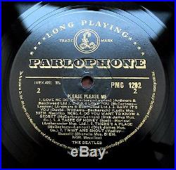 Beatles LP Please Please Me 1963 Earliest UK 1st Press Black & Gold
