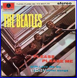 Beatles Please Please Me STEREO GOLD & BLACK sleeve & record NEAR MINT + insert