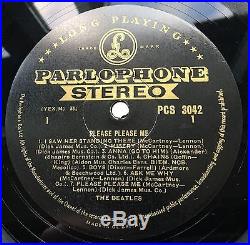Beatles Please Please Me Stereo Gold & Black 1st Dick James Near Mint Record
