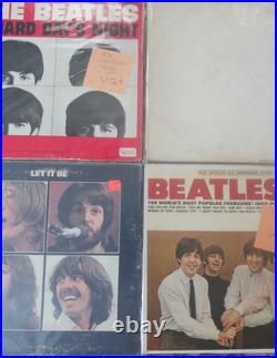 Beatles Vinyl Lot x 4 White Album VI Let it Be HDN VG to VG +