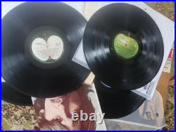 Beatles Vinyl Lot x 4 White Album VI Let it Be HDN VG to VG +