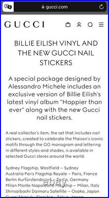 Billie Eilish Happier Than Ever Gucci Vinyl LP Box Set