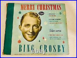 Bing Crosby Merry Christmas Decca Records A 403 Vinyl 1945 Original, 5 Albums