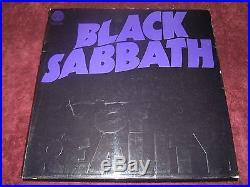 Black Sabbath Master of Reality 1971 UK Vertigo 1st Press With Original Poster EX+