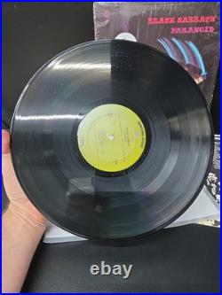 Black Sabbath Paranoid Lp Vinyl 1971 1st Press Shrink/Hype/Insert EX/EX