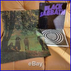 Black Sabbath UK 1st press Vault Swirl 1971 Master of Reality1Y2Y EX+Box Poster
