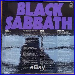 Black Sabbath UK 1st press Vault Swirl 1971 Master of Reality1Y2Y EX+Box Poster