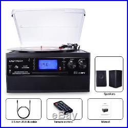 Bluetooth Record Player Turntable with Stereo Speaker LP Vinyl to MP3 Converter