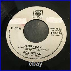 Bob Dylan 45 rpm Philippines 7 peggy day