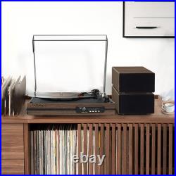 Boytone Vinyl Record Player with Dual Stereo Bookshelf Speakers Vintage Turntabl